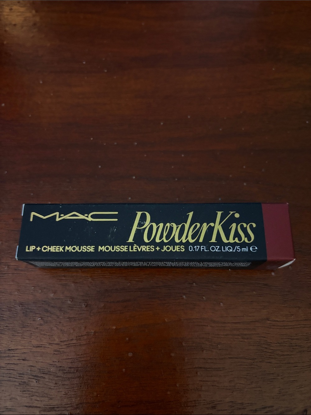 MAC Cosmetics Powder Kiss Lip + Cheek Mousse - Deep Wine “ Pretty Pleats!”